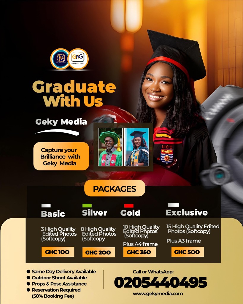 Graduate With Us — graduation photography packages by Geky Media Ghana