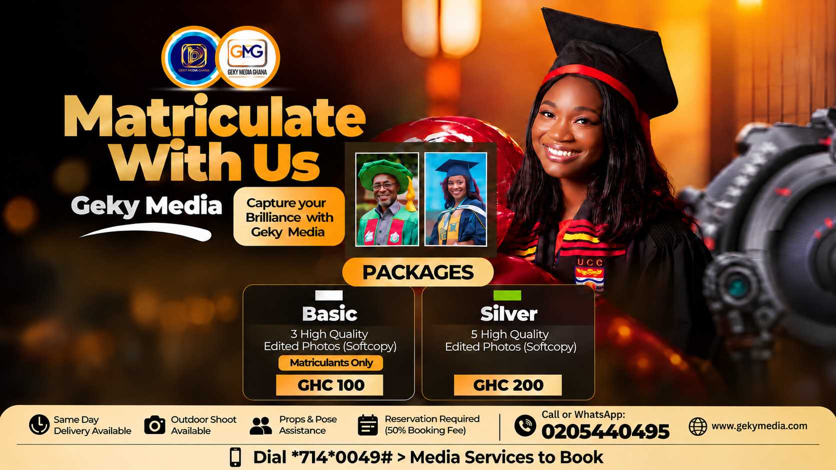 Matriculation Photography Packages